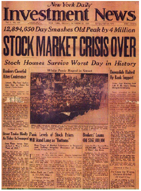 Stock Market Crisis Over